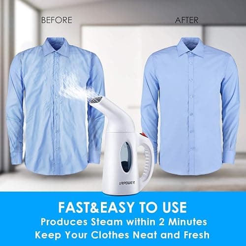 URPOWER Steamer for Clothes Steamer, Portable Handheld Garment Fabric Steamer Fast Heat-up Powerful Clothes Steamer with High Capacity for Home and Travel - Not for Abroad thumbnail 5