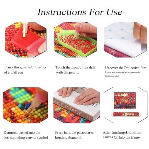 Diamond Painting Kits for Adults Halloween Diamond Art Kits for Kids Beginner DIY 5D Full Drill Crystal Rhinestone Arts and Crafts Gem Art Painting with Diamonds Dots Home Wall Decor 11.8x15.7inch thumbnail 6