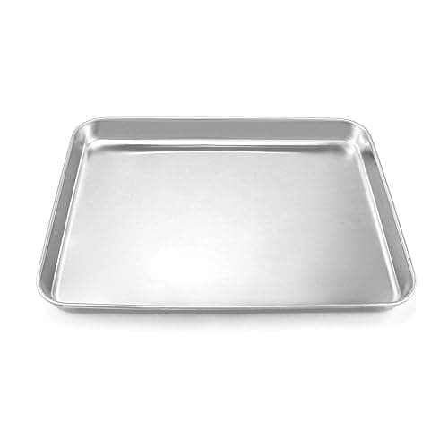 QWORK Stainless Steel Surgical Tray, for Medical Instruments, Tattoo, Surgical Supplies, 12 3/16 x 9 7/16 x 1 5/16 inch, 1 Pack - Image 1