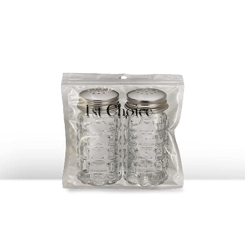 Retro Style Salt and Pepper Shakers with Stainless Tops (2) thumbnail 7