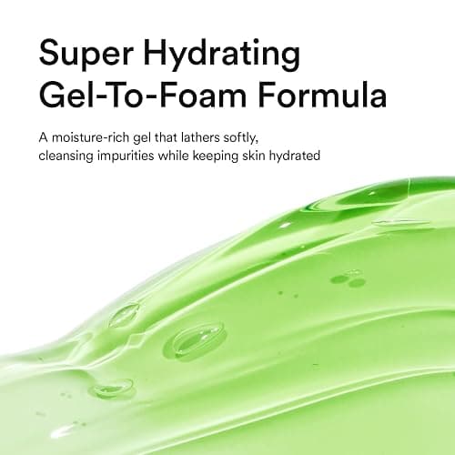 VEGANIFECT Hydrating Gel Cleanser Face Wash, Non-Stripping Gel-to-Foam, Deep Hydration for Sensitive Oily & Dehydrated Skin, Korean Skin Care, Gentle cleanser, Big Size (205ml/6.93 fl oz) thumbnail 6