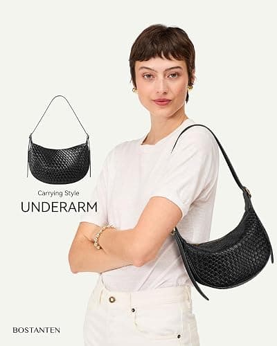 BOSTANTEN Purses for Women Small Crossbody Bags Crescent Shoulder Bag Hobo Handbag with Adjustable Strap thumbnail 3