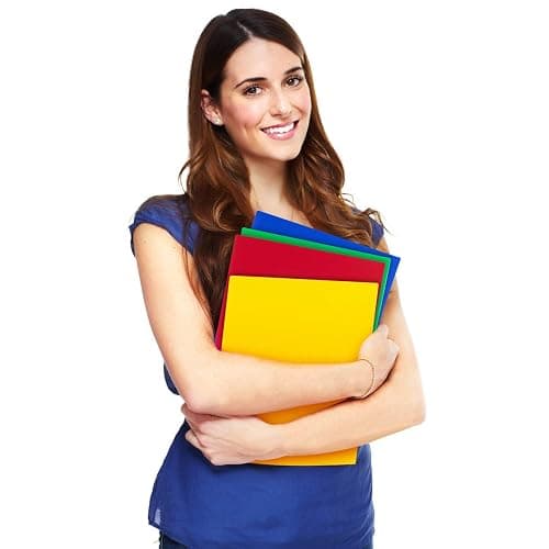 Dunwell Plastic 2-Pocket Folders (6 Pack, Assorted Colors), 8.5x11 Document Folders for School and Office, Heavy Duty Poly, Long Lasting, Includes Labels thumbnail 6