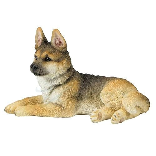 Veronese Design German Shepherd Puppy Sitting Looking Left Sculpture - Image 1