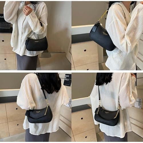 VTYFRY Crossbody Bags for Women Trendy Crescent Shoulder Underarm Small Purse Retro Classic Hobo Clutch Handbag Fashion Y2K thumbnail 4