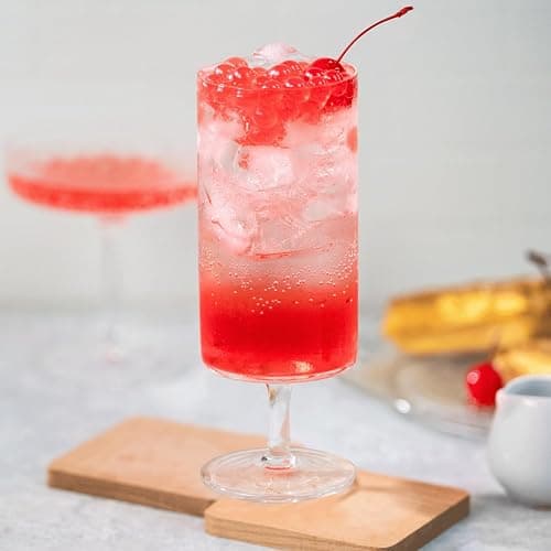 Tea Zone [1 Pound] Cherry Popping Pearls, Bursting Pearls for Teas, Shakes, Smoothies, Dessert Toppings - 1 Pound (Pack of 1) - Cherry thumbnail 3
