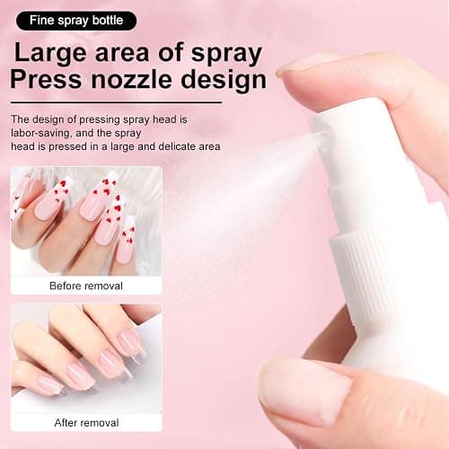 LIMEGIRL Solid Nail Glue Gel Kit with UV Lamp & Remover - Nail Glue Remover for Fake Nail, Strong Solid Nail Glue, Long-lasting 30+ Days with UV Light, Salon Professional Bundle for Press on Nails thumbnail 6