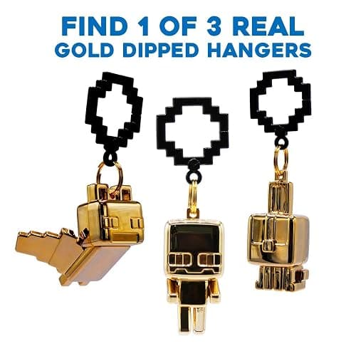 Officially Licensed Minecraft Backpack Hangers – Surprise Blind Box Figure – Durable Plastic Keychain Accessory for Backpack, Lunchbox, Gifts – Ages 3+ (Series 1) thumbnail 3