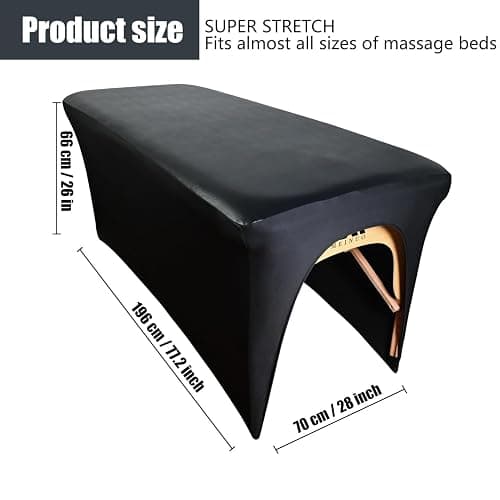 28 Inches PU Leather Wide Lash Bed Cover 1 Pack|PU Leather Massage Table Cover|Wipeable, Reusable & Waterproof Massage Table Cover Protector ，Perfect for Salons Spa Home Use thumbnail 3