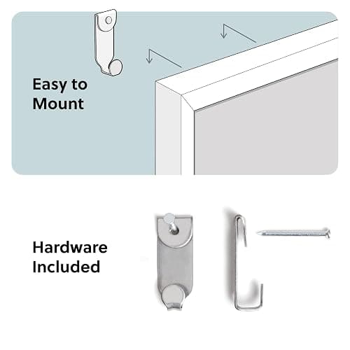 U Brands Farmhouse Magnetic Dry Erase Board White Board, 24" x 18", White Wood Style Frame, Includes 2 Magnets thumbnail 5
