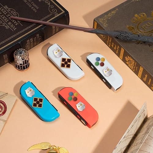 PERFECTSIGHT Switch Silicone Joy Con Thumb Grip Button Caps, Joystick Cover Compatible with Nintendo Switch/OLED/Switch Lite,4PCS (Owl) thumbnail 7