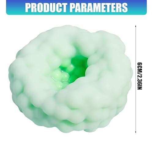 Soft Crunchy Stress Ball with Texture Bumps, Crunchy Squishys, Sensory Stress Relief Toy for Adults, Slow Rising Sensory Squeeze Balls, for Daily Use Offices Desk and Birthday Gifts (Pk) thumbnail 3