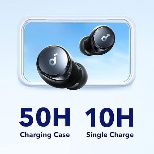 Soundcore by Anker Space A40 Adaptive Active Noise Cancelling Wireless Earbuds, Reduce Noise by Up to 98%, Ultra Long 50H Playtime, 10H Single Playtime, Hi-Res Sound, Comfortable Fit, Wireless Charge thumbnail 4