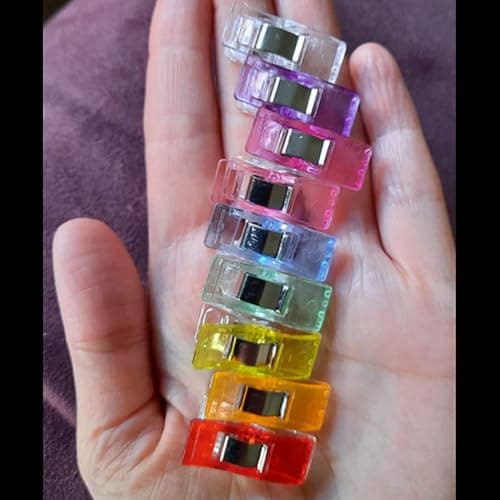 Otylzto Sewing Clips, 100 Pcs with Plastic Box, Premium Quilting Clips for Supplies Crafting Tools, Assorted Colors Plastic Clips for Crafts,Sew Clip,Sew Clips,Sewing Notions thumbnail 2