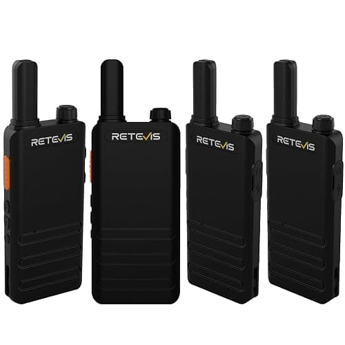 Retevis RT22P,New Version of RT22(2.0),Rechargeable Walkie Talkies for Adults,Compact FRS Two-Way Radios,VOX Handsfree,1620mAh Large Battery,USB C Charger,2 Way Radio for Small Store Hotel(4 Pack) - Image 1