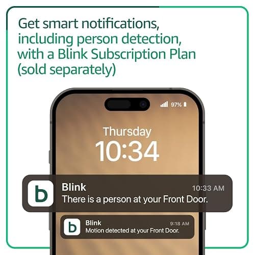 Blink Video Doorbell (newest model) – Head-to-toe HD view, two-year battery life, and simple setup. Sync Module Core included – System (Black) thumbnail 5
