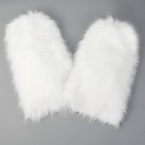 XEPST Faux Fur Fuzzy Leg Warmers Furry Boot Covers for Women, Warm Fuzzy Boot Cuff Boot Sleeves Leg Warmers for Party Costume thumbnail 6