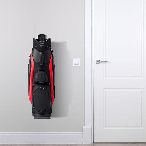 Krotour Wall Mount Golf Bag Storage Stand Organizer Rack for Garage, Air Spring Sliding System Single Golf Bag Holder for Wall, Golf Storage Organizer for Golfing Clubs, Home, Basement thumbnail 5
