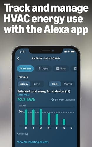 Amazon Smart Thermostat – Save money and energy - Works with Alexa and Ring - C-wire required thumbnail 4