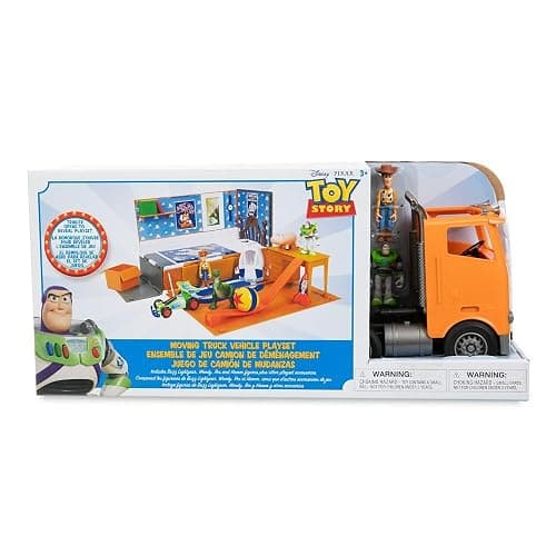 Disney Store Official Toy Story Moving Truck Vehicle Play Set - Eggman Movers Truck with Trailer, Andy's Room, Woody, Buzz Lightyear, Rex, RC, & Hamm Plus Accessories thumbnail 9