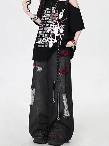 Ripped Baggy Jeans thumbnail 4