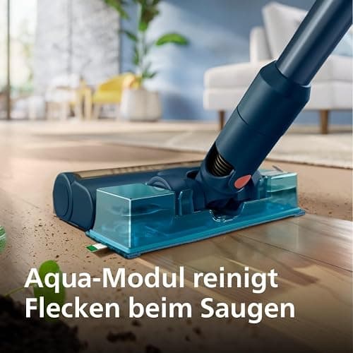 Philips SpeedPro Max Kabelloser Staubsauger 5000 Series, Tierhaar-Düse, Leistungsstarke Saugkraft, 60 Min. Laufzeit, Düse mit LED-Beleuchtung, Aqua-Modul, Fugendüse & Kombidüse (XC5142/01) thumbnail 7