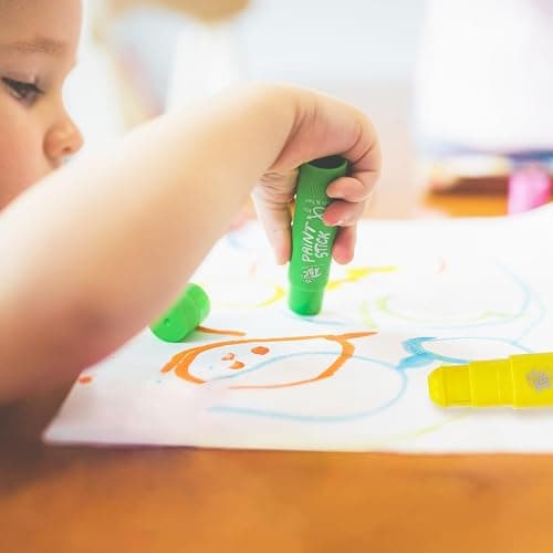 TBC The Best Crafts Paint Sticks, 12 Colors Pastel, Washable, Non-toxic, Tempera Paint Sticks for Kids and Students thumbnail 2