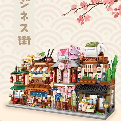 Pasyru Modular House Building Set, Ramen Restaurant Model Set, 412 Pcs Japanese Street View Series Model Building Kit, Construction Toy Sets for Teens and Adults thumbnail 7