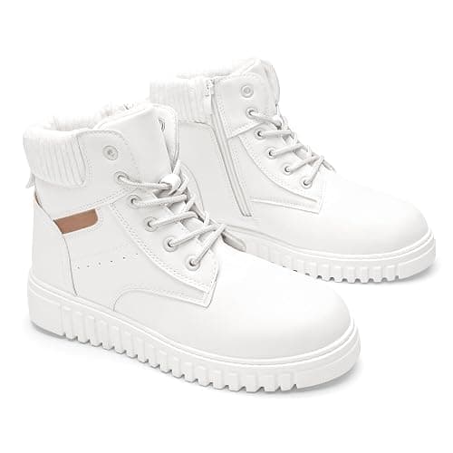 GLAMORA Bottines d'hiver pour femme imperméables et thermiques avec semelle antidérapante et doublure chaude en fourrure, confortables et légères, idéales pour la ville, le travail ou les activités de - Image 1