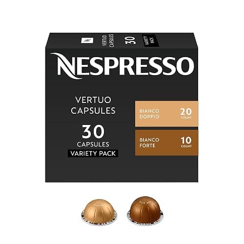 Nespresso Vertuo, Bianco Variety Pack, 30-Count Coffee Pods | Capsules Pack of 1 - Image 1