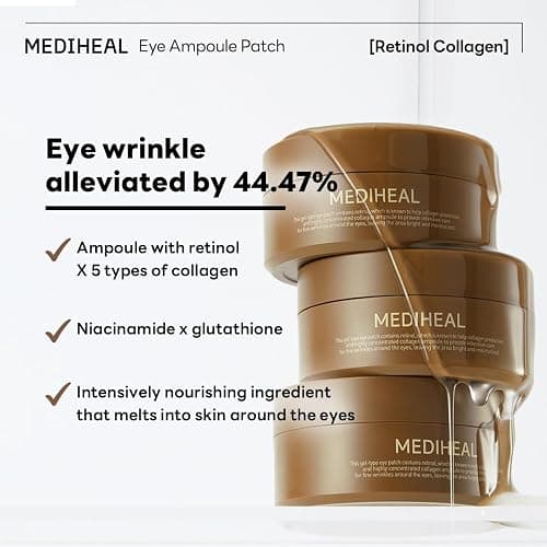 Mediheal Firming Duo Set – Collagen Lifting Pad & Retinol Eye Patch for Anti-Aging Care – Daily Skin Firming Pad + Wrinkle Smoothing Hydrogel Eye Mask thumbnail 3