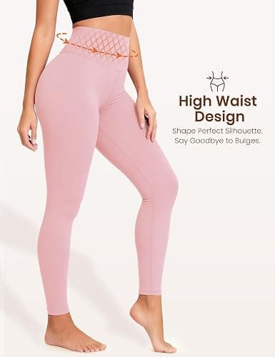 Laite Hebe Leggings for Women - High Waisted Full Length Buttery Soft Yoga Pants for Workout Athletic Daily thumbnail 3