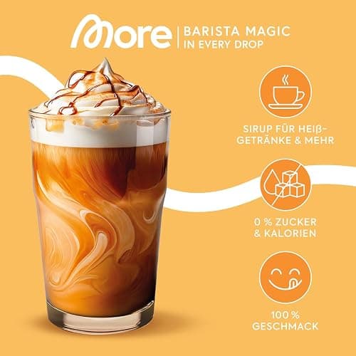 MORE Barista Zerup, Hazelnut, 65 ml, für Kaffee, Tee und Heißgetränke, vegan, zero Kalorien - made in Germany thumbnail 3