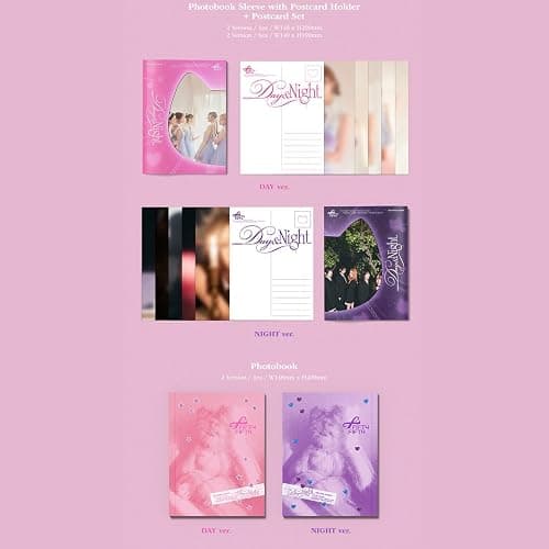 FIFTY FIFTY Day & Night Standard - Day Ver. Postcard + Photobook R + Goodie + Lyrics Paper + Bookmark + Star-Shaped Paper Ring + Sticker + Folded Poster + 3 Extra Photocards thumbnail 3