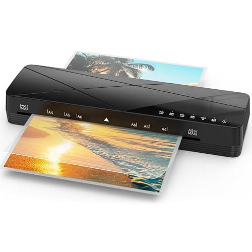 Crenova A3 Laminator, Laminator Machine 3-6mil 60s Quick Warm Up Auto-Off, 6 in1 Laminating Machine ABS Jam Free for Home Office School, Black - Image 1