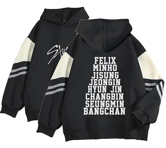 JUNG KOOK SKZ Hoodie Felix Hyunjin Bangchan New Album Star Concert Sweater Support Sweatshirt Shirt Skz Merch for Women - Image 1