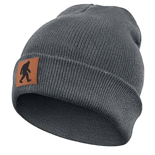 Pnkvnlo Bigfoot Beanie for Men - Sasquatch Hat Winter Knit Cuffed Beanie for Women - Bigfoot Gifts for Christmas & New Year thumbnail 2