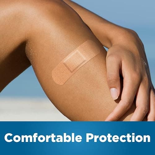 Amazon Basic Care Flexible Fabric Adhesive Bandages, First Aid for Wounds and Scrapes, Breathable First Aid Wound Care Supplies, Assorted Sizes, 100 Count thumbnail 8