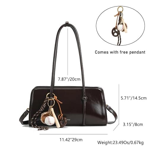 Women's shoulder bag, spacious multi pocket bag, women's crossbody bag, fashionable handbag, top handle, shoulder bag thumbnail 2