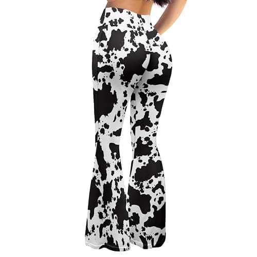 ELEDIZI High Waist Hip Lifting Bootcut Yoga Pants Tummy Control Bell Bottom Flared Yoga Leggings for Women Size XS-2XL - Image 1