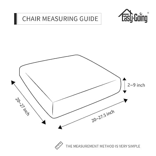 Easy-Going Stretch Chair Cushion Cover Sofa Cushion Furniture Protector Sofa Seat Sofa Slipcover Sofa Cover Soft Flexibility with Elastic Bottom(Chair Cushion, Chocolate) thumbnail 3
