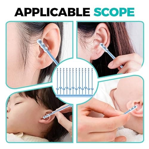 Sticky Cleaning Ear Stick, Gentle Reusable Soft Spiral Head Adhesive Ear Pick for Safe Ear Cleaning, Sticky Swabs for Kids & Adults (24) thumbnail 6
