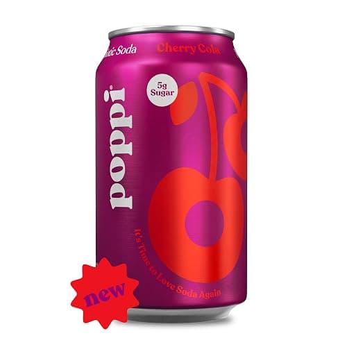 POPPI 16oz Sparkling Prebiotic Soda, Beverages w/Apple Cider Vinegar, Seltzer Water & Fruit Juice, Orange, 16oz (12 Pack) (Packaging may vary) - Image 1