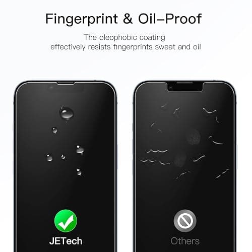 JETech Full Coverage Screen Protector for iPhone 16e 2025, iPhone 14 6.1-Inch, 9H Tempered Glass Film Case-Friendly, HD Clear, 3-Pack thumbnail 5