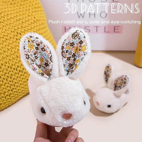 Fadezar Toddler Rabbit Winter Slippers - Soft Plush Indoor Bunny Slippers for Girls & Boys thumbnail 2