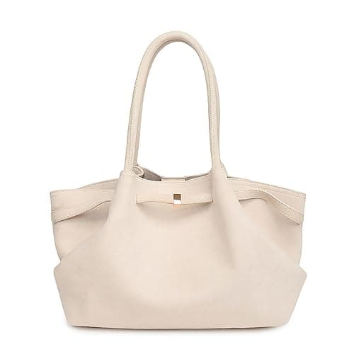 Makukke Sac fourre-tout en daim pour femme - Grand sac à main vintage - Pour le travail, le bureau, les voyages, le shopping, l'école - Image 1