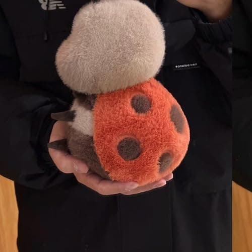 RHHSSE Chubby Smiling Ladybug Plush, Lucky Soft Seven-Spotted Ladybug Plush Toy, Cute Insect Stuffed Animal, The Best Gift for Child and Partners(8 inch) thumbnail 2