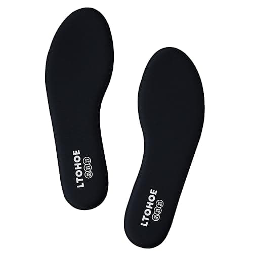 Memory Foam Insoles for Women, Replacement Shoe Inserts for Work Boot, Running Shoes, Hiking Shoes, Sneaker, Cushion Shoe Insoles Shock Absorbing for Foot Pain Relief, Comfort Inner Soles Black US 8 - Image 1