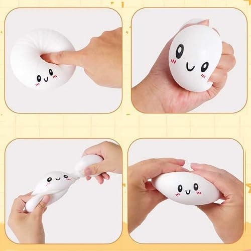 Hymhzy New 2026-Dumpling Squishies & Dumpling Squishy Mystery Box Squishy Dumpling (Pink) thumbnail 5