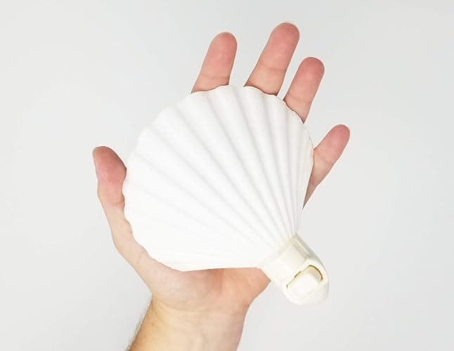Tumbler Home Real Sea Shell Beach Night Light for Coastal Beach Home Decor | Seashell decor for beachy room or coastal bathroom thumbnail 2